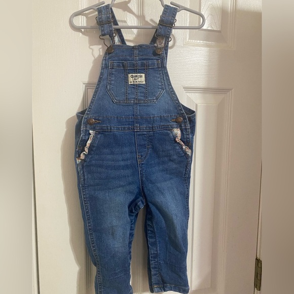Girl’s Oshkosh B’Gosh Denim Overalls - Picture 1 of 7